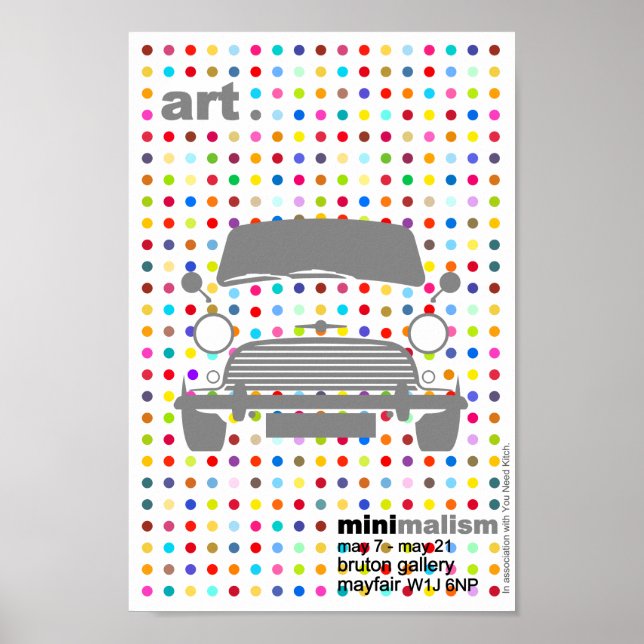 Poster Mini Cooper clássica de Damian (Frente)