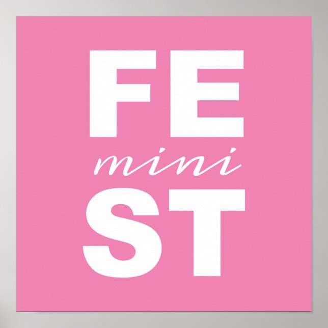 Póster mini feminista (Frente)