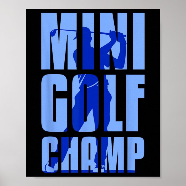 Poster Mini Golfer Mini Golf Champ (Frente)