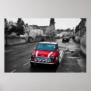 Póster Mini vermelho impressionante
