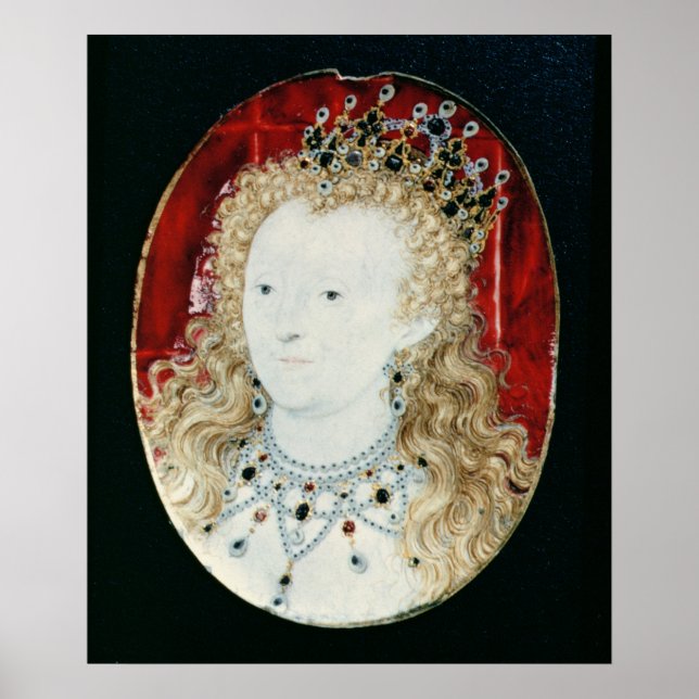 Poster Miniatura da Rainha Elizabeth I (Frente)