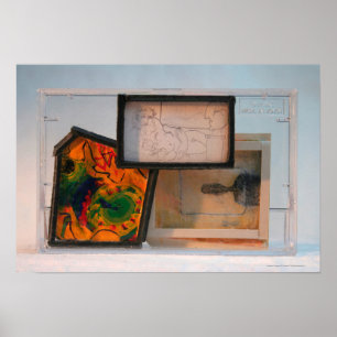 Poster Miniatura Homage to Painters K7 1986 Mixed-media P