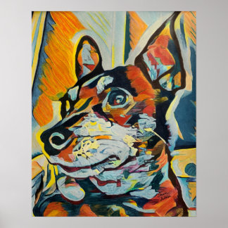 Poster Miniatura Pinscher Arte Personalizada