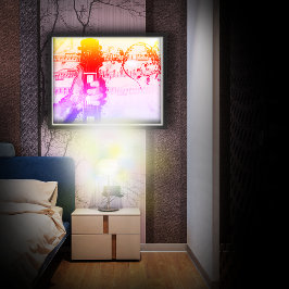 Poster Miniaturas até música (Versão Colorida)