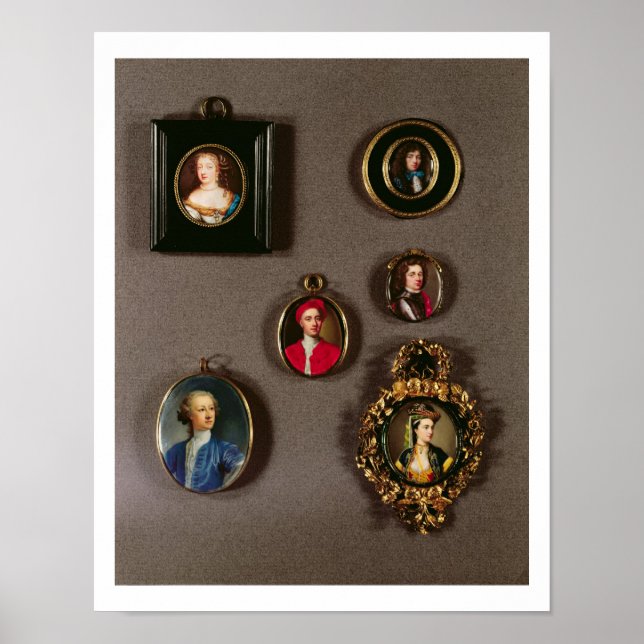 Póster Miniaturas de LtoR, TtoB: Frances Teresa Stuart, (Frente)