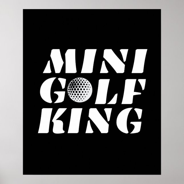 Poster Minigolf King Minigolfer Campeão (Frente)