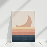 Mínima Abstrato Lua e Oceano