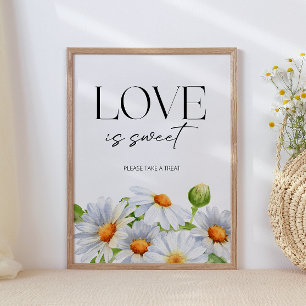 Poster Mínima Daisy Love é doce, dê uma olhada