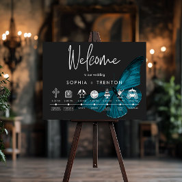 Poster Mínima Escura Moody Ordem de Acontecimentos Teais