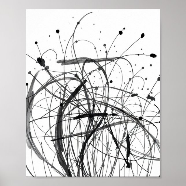 Poster Minimal Abstract Line Art Prints (Frente)