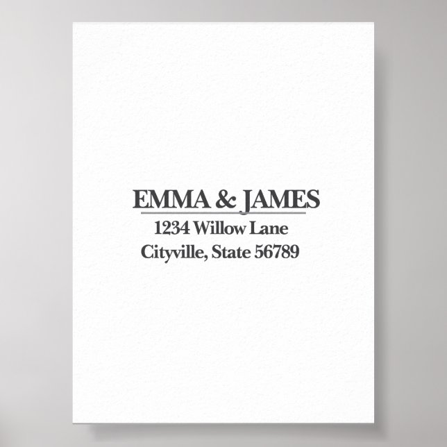 Poster Minimal Elegant Wedding Welcome Sign – Ivory Marbl (Frente)