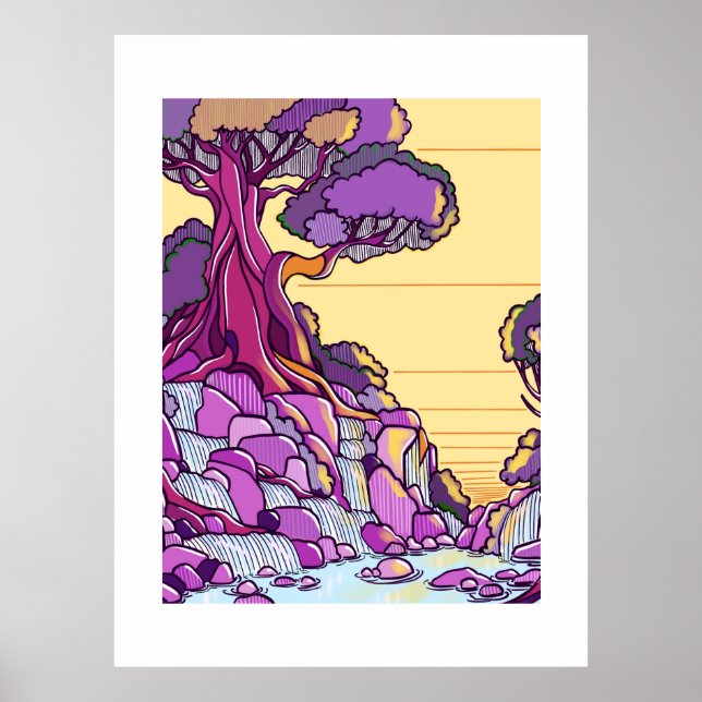 Poster Minimal Landscape Art Print (Frente)