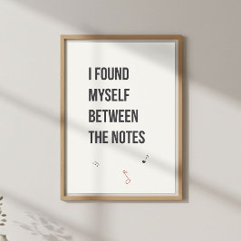 Poster Minimal Poetic Decor. Calm Bedroom