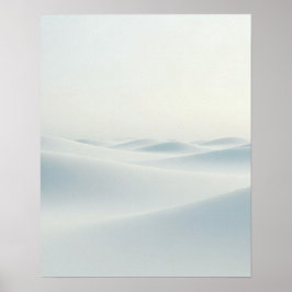 Poster Minimal Winter Snow Landscape Art Print