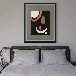 Poster Minimalismo Cósmico: Geometria Celestial