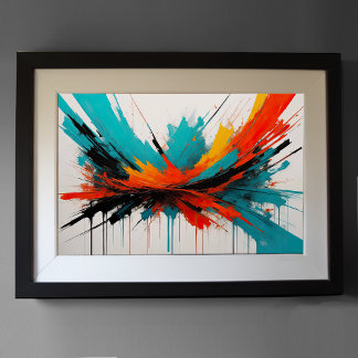 Poster Minimalismo do Abstrato moderno de impressionismo 