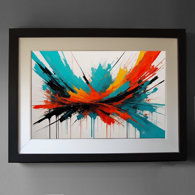 Poster Minimalismo do Abstrato moderno de impressionismo  (Criador carregado)