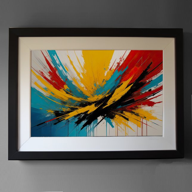 Poster Minimalismo do Abstrato moderno de impressionismo  (Criador carregado)