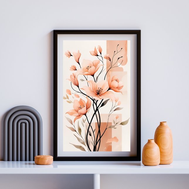 Poster Minimalismo Flor de Pessegueiro (Criador carregado)
