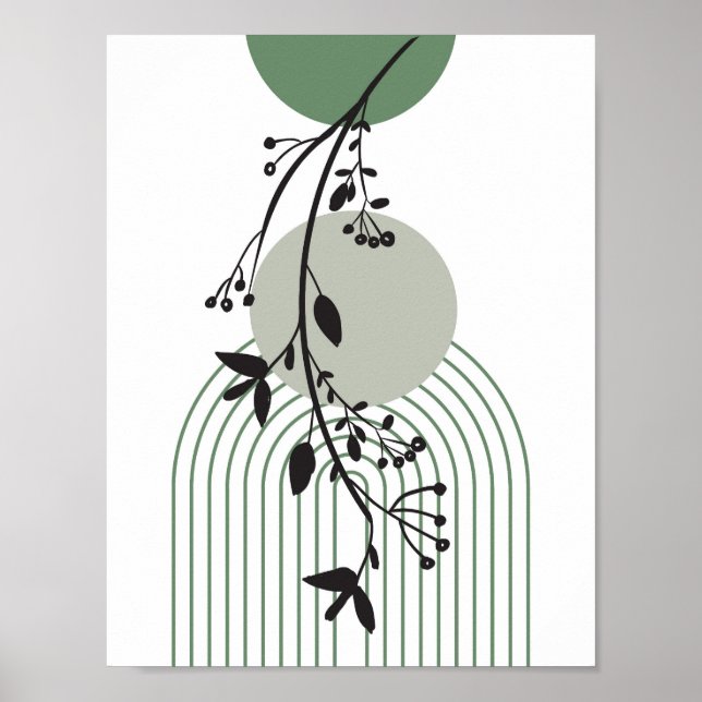 Poster Minimalismo floral (Frente)