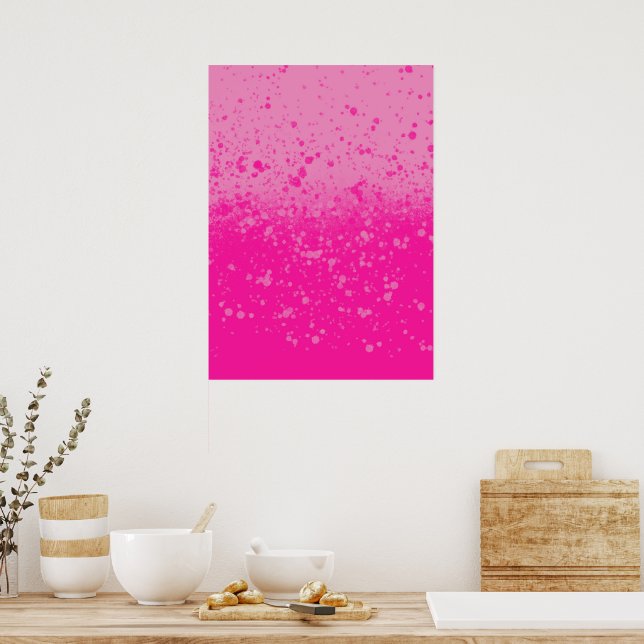 Poster Minimalismo Rosa (Cozinha)