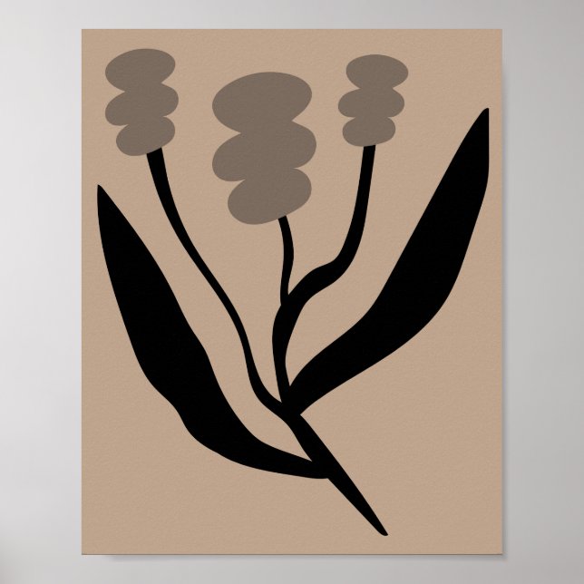 Poster Minimalist Abstract Botanical Matisse Style (Frente)