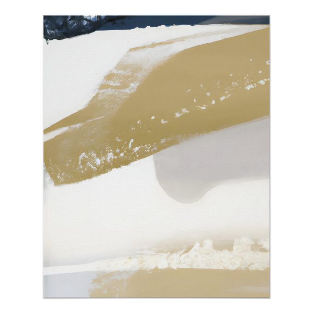 Póster Minimalist Beige and Cream Abstract Texture (Frente)