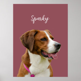 Poster Minimalist Dog Portrait Wall Art