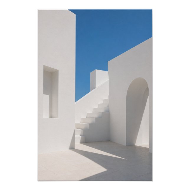 Póster Minimalist Greek Architecture Wall Art Poster (Frente)
