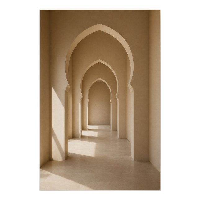 Póster Minimalist Moroccan Architecture Poster Print (Frente)