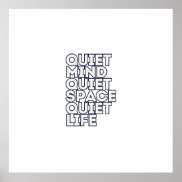 Poster Minimalist Motivational Quote Square Canvas