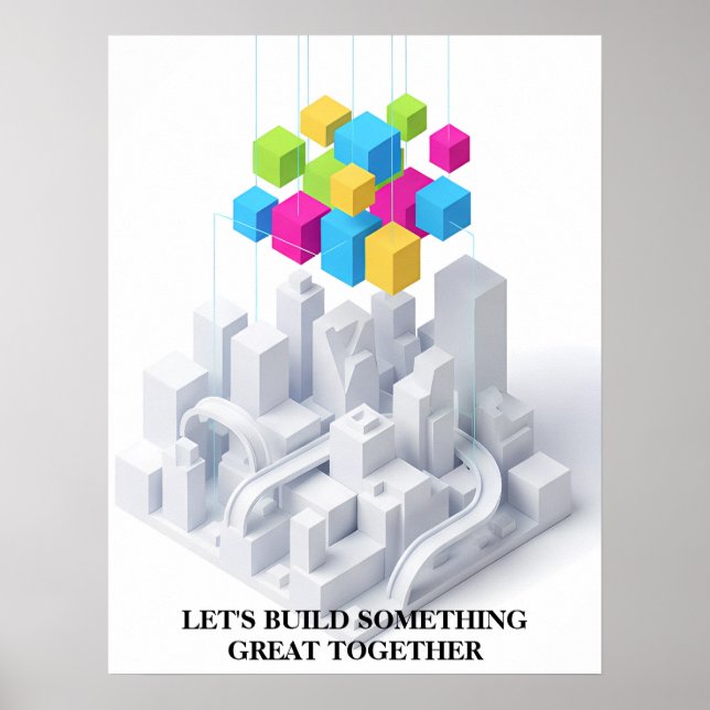 Poster Minimalist Motivational Wall Art Print (Frente)