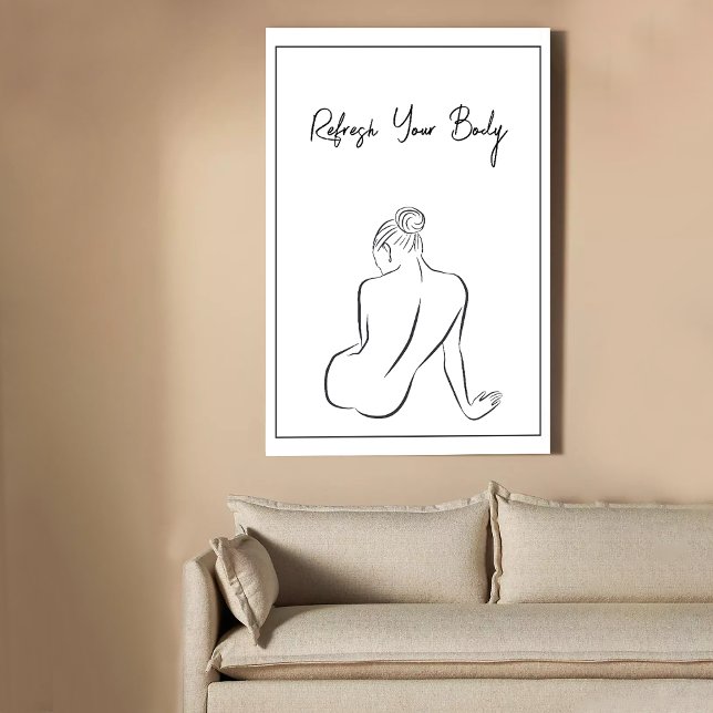 Poster Minimalist Spa Decor Print (Criador carregado)