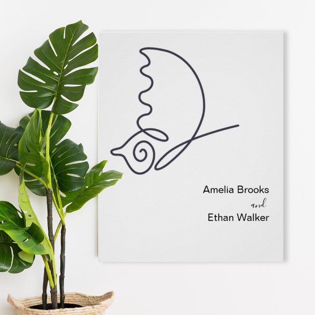 Póster Minimalist Wedding Poster (Criador carregado)