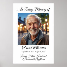 Poster Minimalista 1 Celebração de Vida com Foto Especial