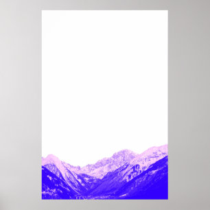 Poster minimalista da montanha
