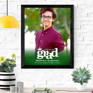 Poster Minimalista da Tipografia em Negrito com Graduação