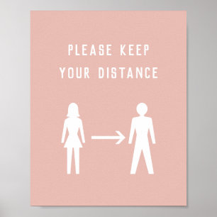 Poster Minimalista de alteração de cor com distinção soci