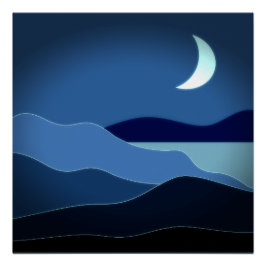 Póster Minimalista de Lua