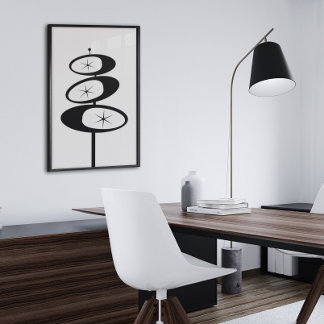 Poster Minimalista de Starburst de Idade Atômica de IMPRE