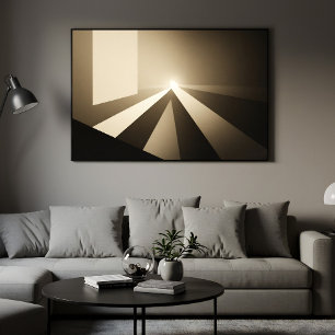 Poster Minimalista Luz e Sombra