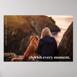 Poster Minimalista Memória Preciosa Personalizada Uma Fot