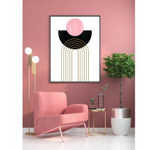 Poster Minimalista Moderno Boho Século XX Contemporâneo
