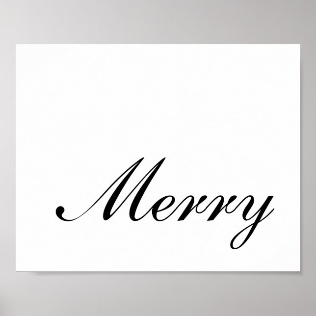 Poster Minimalista Script Alegre  (Frente)