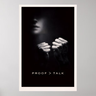 Poster Minimalista Subestimado - Poder Silencioso Motivac