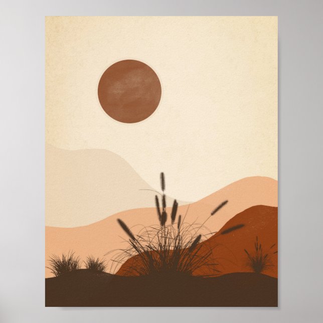 Poster Mínimo de arte. Décoration murale (Frente)