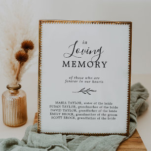 Poster Mínimo de Branco Preto Folha no Memorial de Adoraç