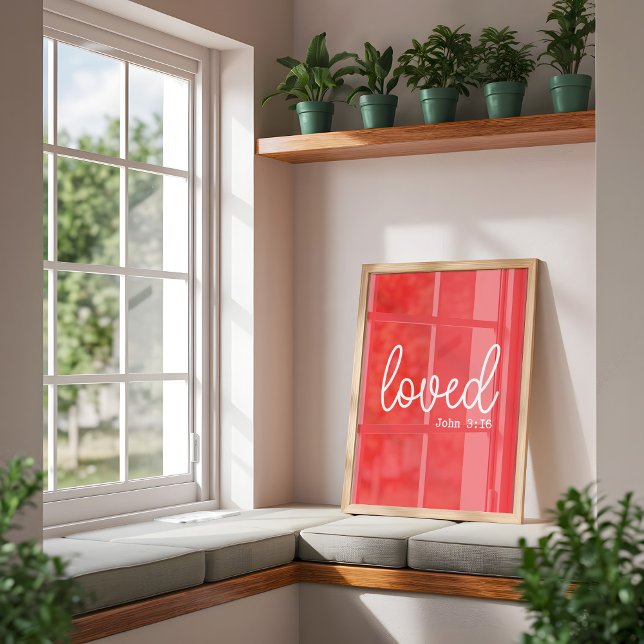 Poster Mínimo de citação do Red Love Faith (Criador carregado)