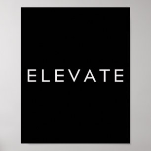 Poster Mínimo de Inspiração Elevada de Cotação Motivacion