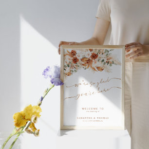 Poster Mínimo de sinal de boas-vindas à Ivory Modern